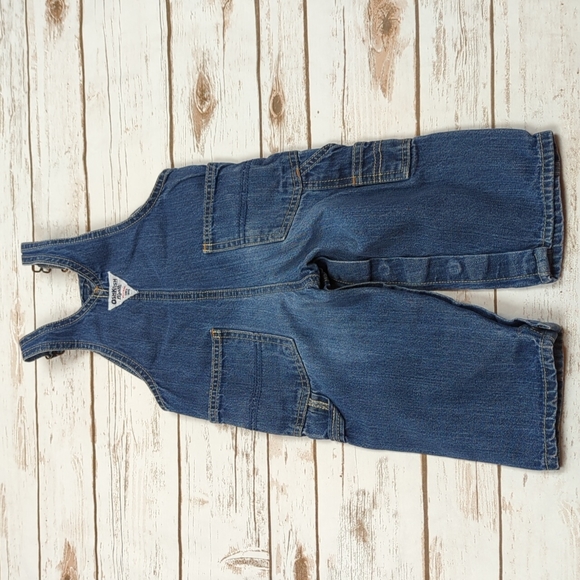 OshKosh B'Gosh Denim Overalls 12M - Picture 5 of 5